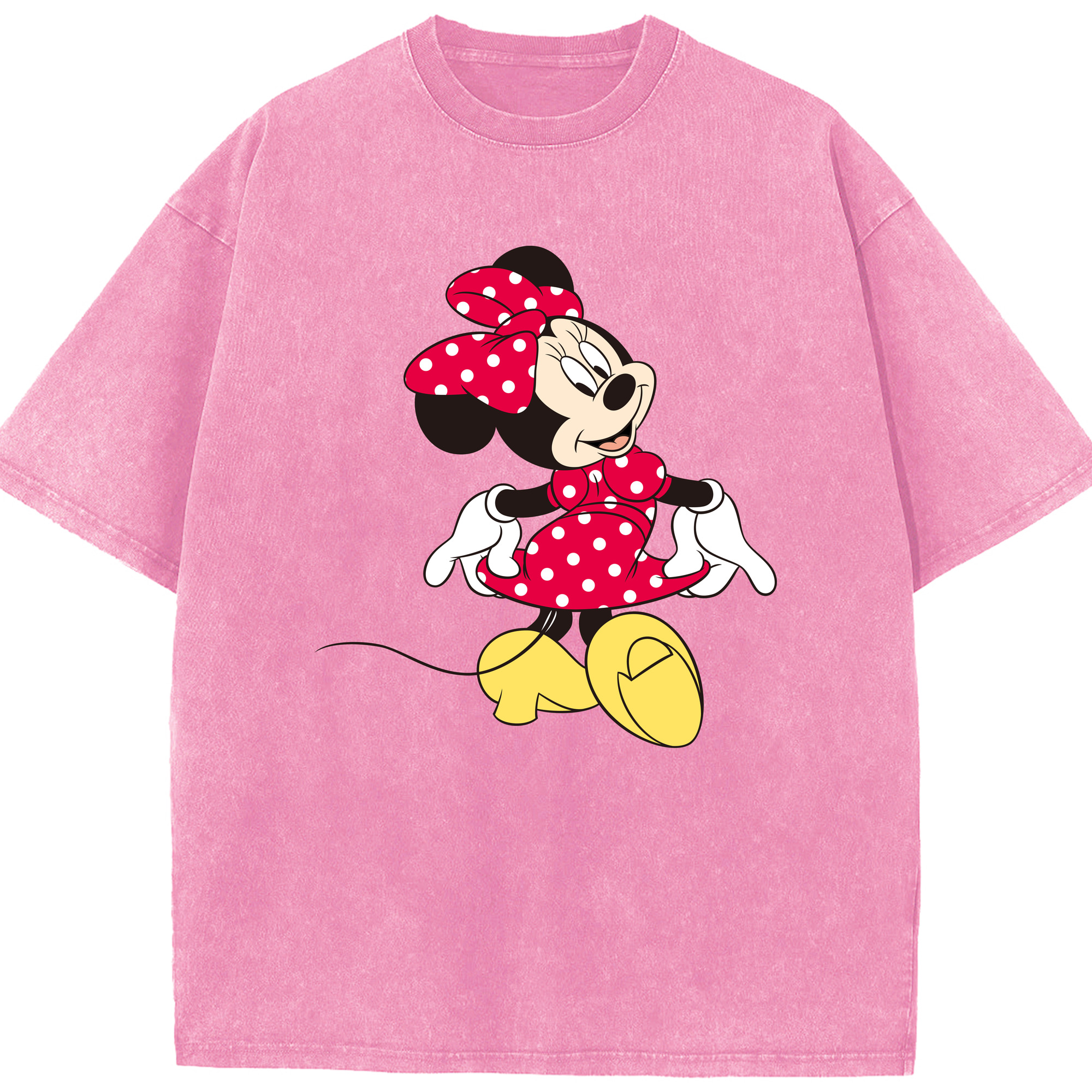 （画像用） ミッキーマウス Mickey Mouse 綿100% ヴィンテージ風 半袖Tシャツ（フロントプリント）